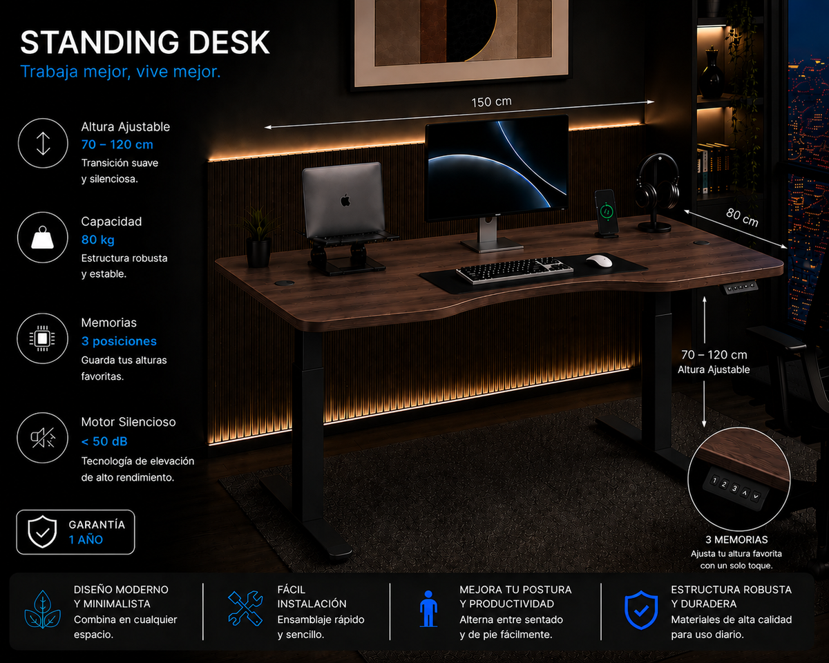 Super Pack: Standing Desk Lite + Caminadora Multifuncional