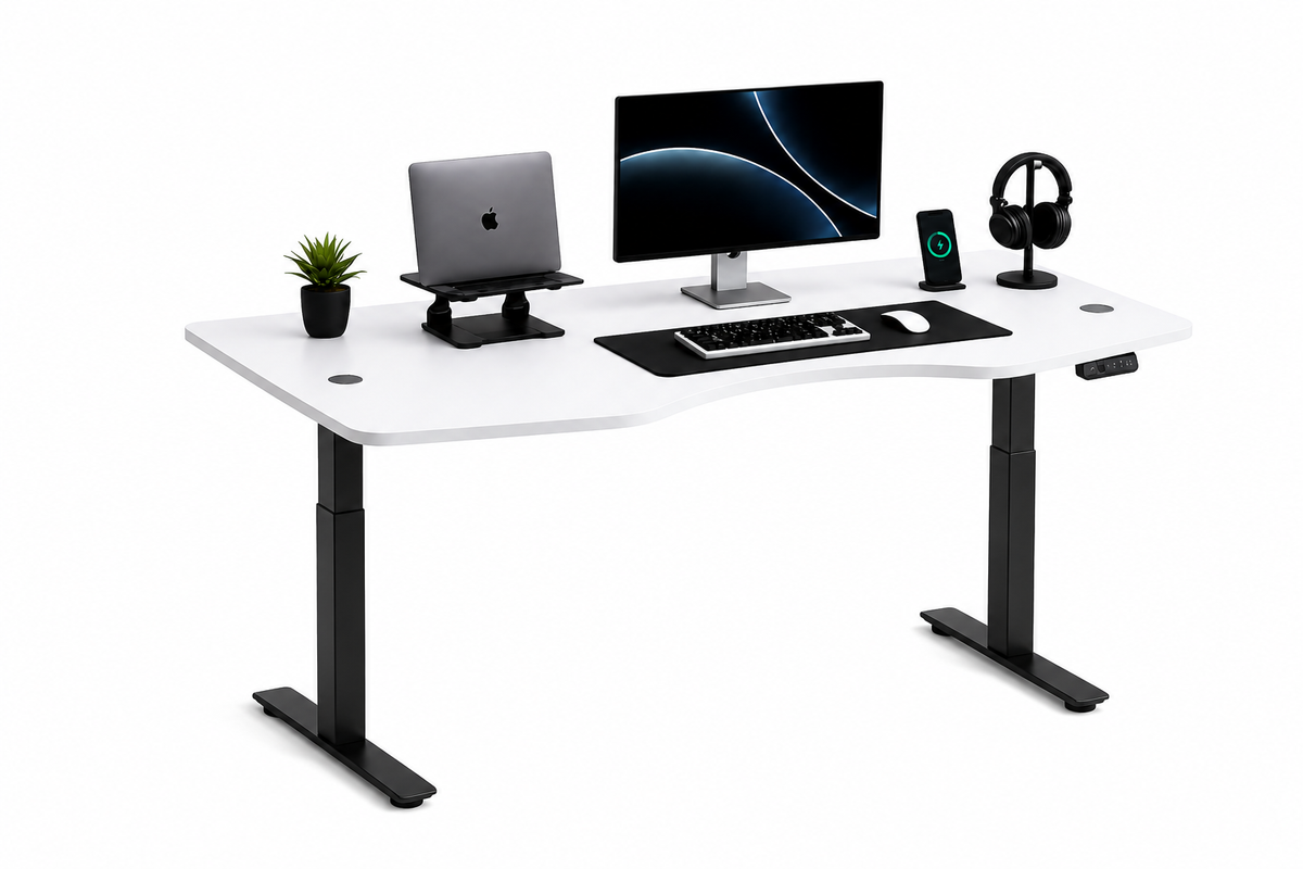 Standing Curved Desk 1.80 x 80 cm