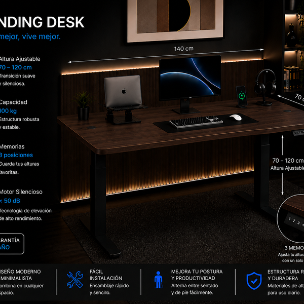 Super Pack: Standing Desk Lite + Caminadora Multifuncional