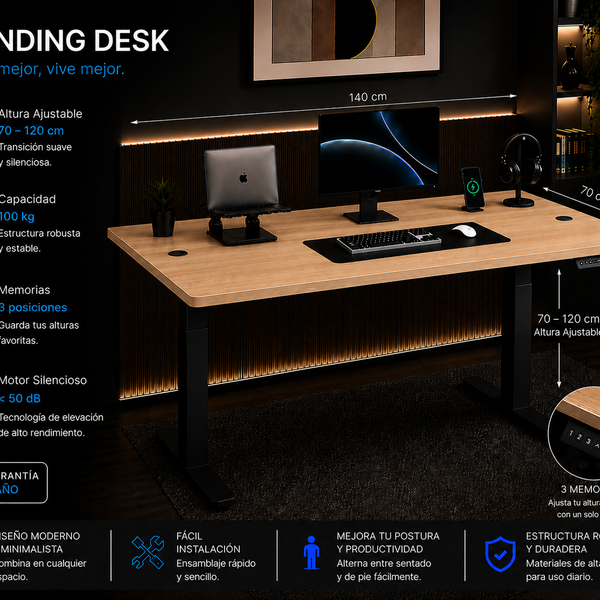 Standing Desk 1.40 x 70 cm