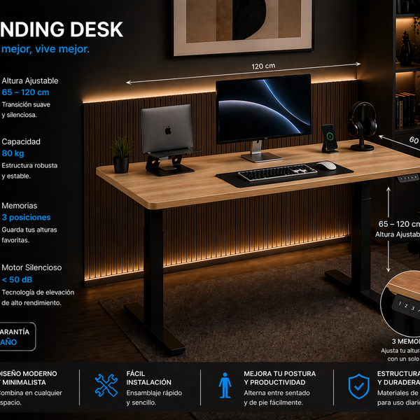 Standing Desk 1.20 x 60 cm