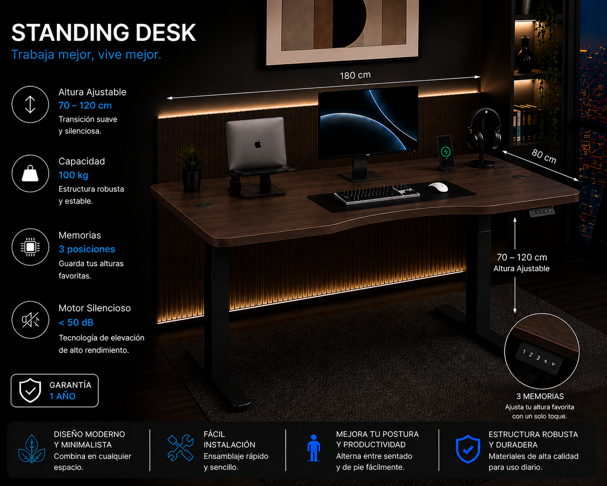 Super Pack: Standing Desk Lite + Caminadora Multifuncional