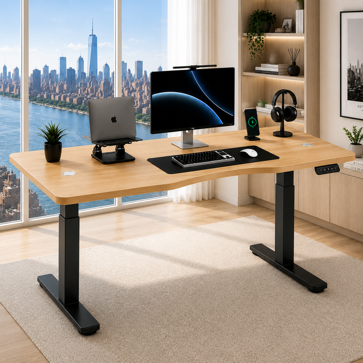 Standing Curved Desk 1.80 x 80 cm