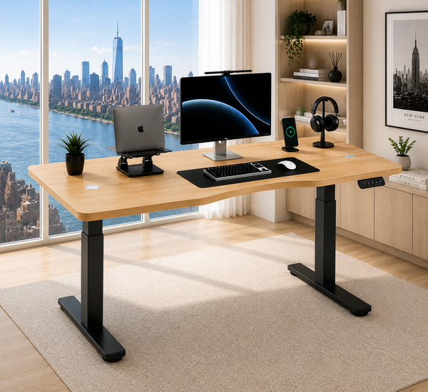 Standing Curved Desk 1.80 x 80 cm