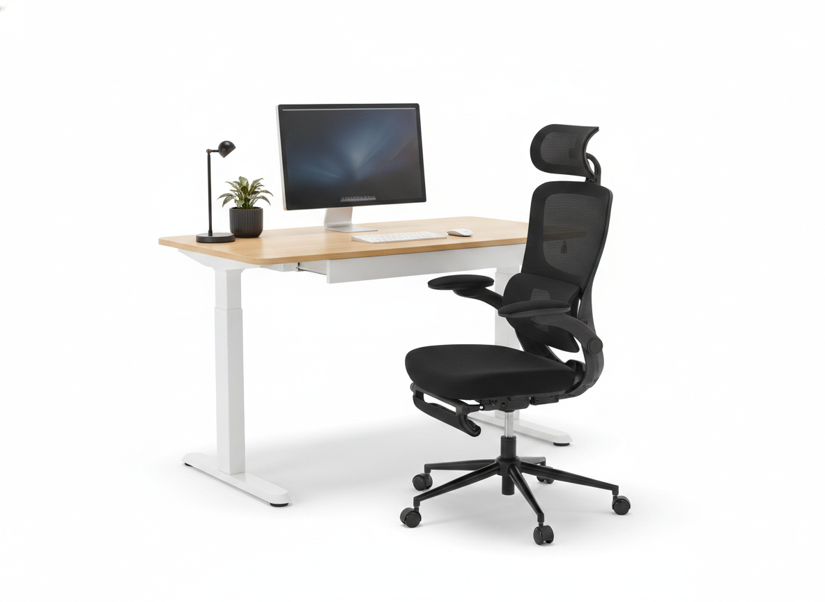 Smart Pack: Standing Desk Smart + Silla Ergonómica + Vaso