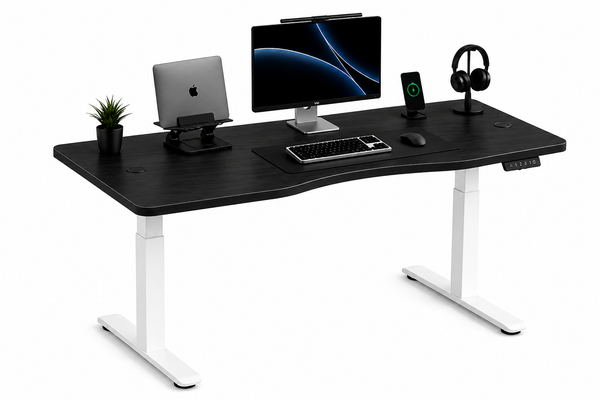 Standing Curved Desk 1.50 x 80 cm / Base Dual Motor Pro