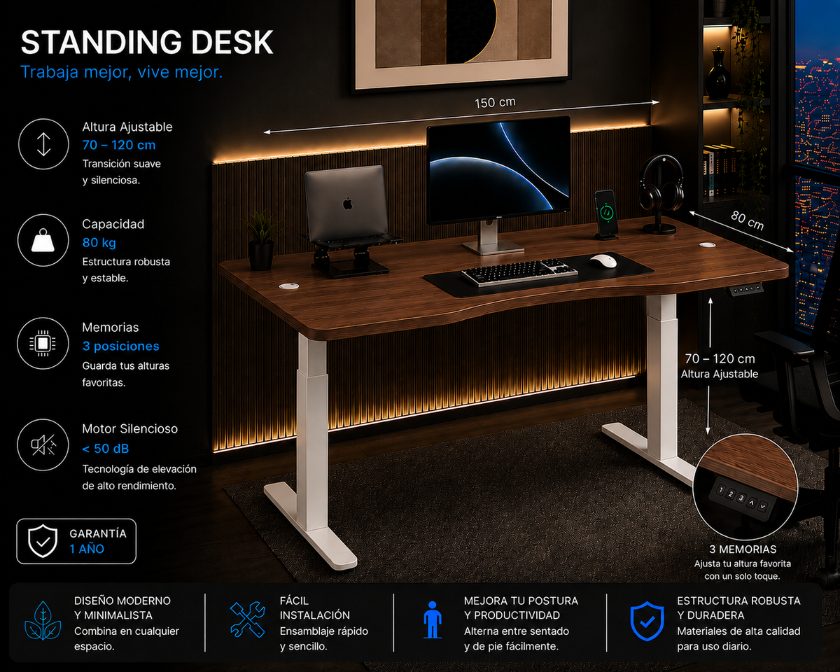 Super Pack: Standing Desk Lite + Caminadora Multifuncional
