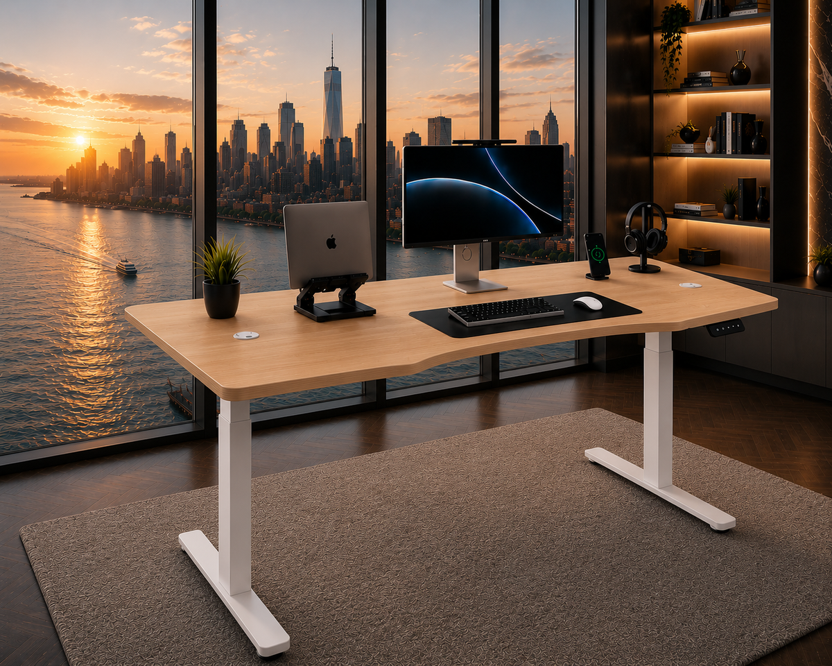 Standing Curved Desk 1.50 x 80 cm