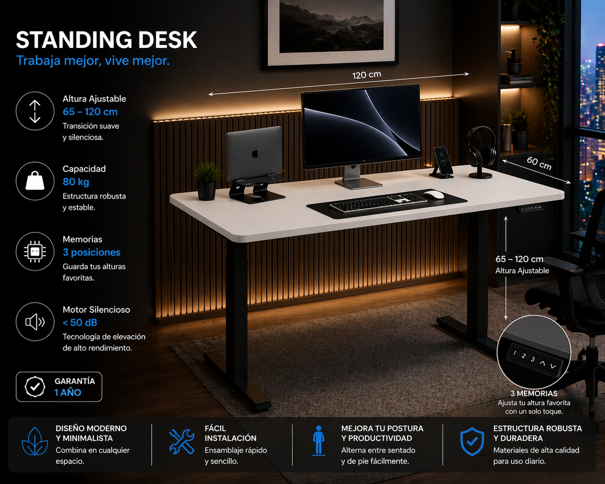 Standing Desk 1.20 x 60 cm