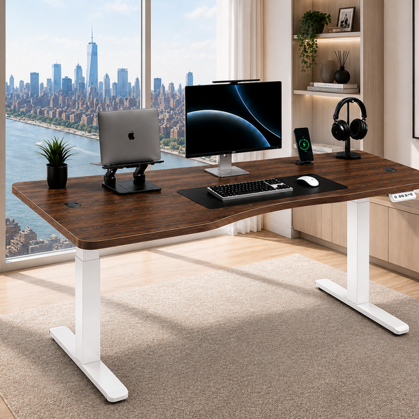 Standing Curved Desk 1.80 x 80 cm