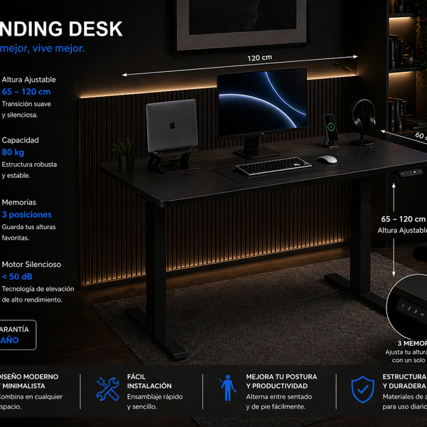 Super Pack: Standing Desk Lite + Caminadora Multifuncional