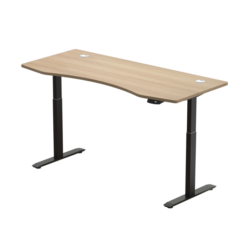 Standing Curved Desk 1.80 x 80 cm / Base Dual Motor Pro
