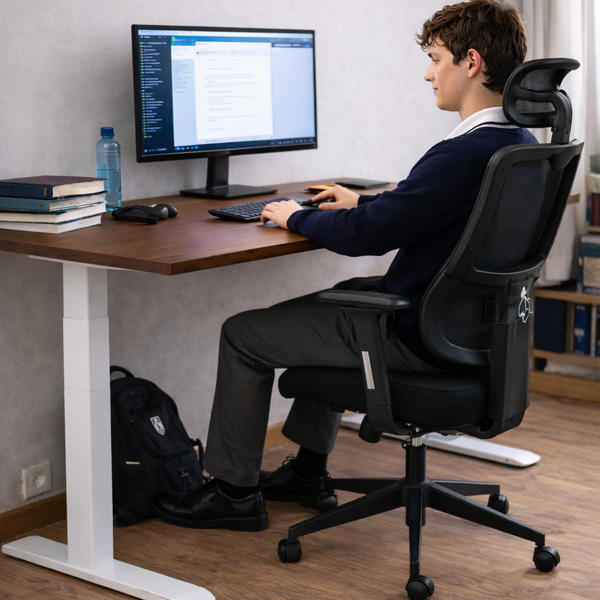 Pack Estudiante: Standing Desk + Silla Ergonómica