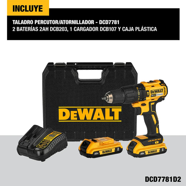 DEWALT — Kit Taladro Atornillador 20V + Puntas Torx