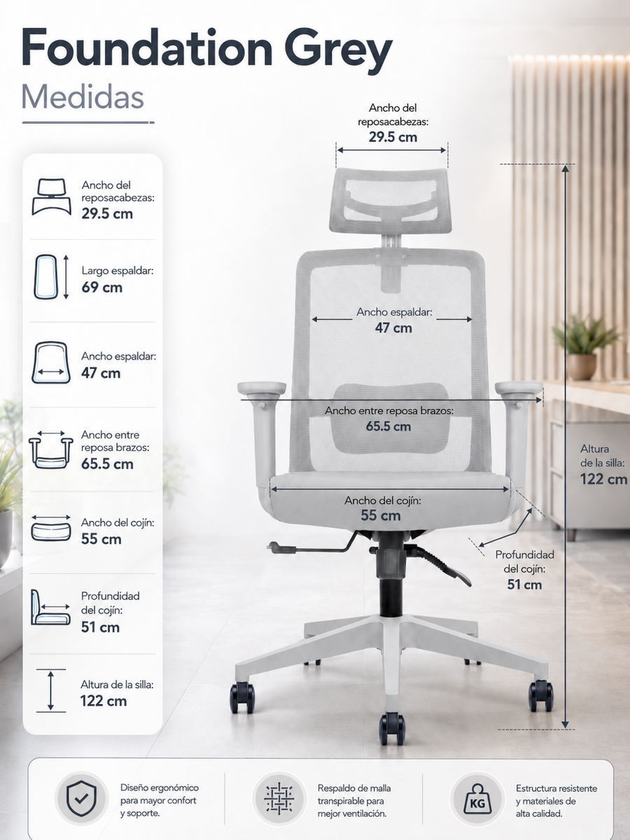 Silla Foundation Grey
