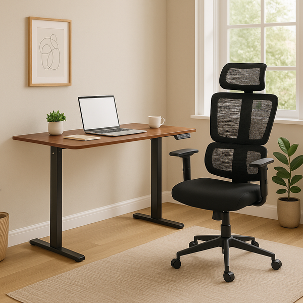 Pack Estudiante: Standing Desk + Silla Ergonómica