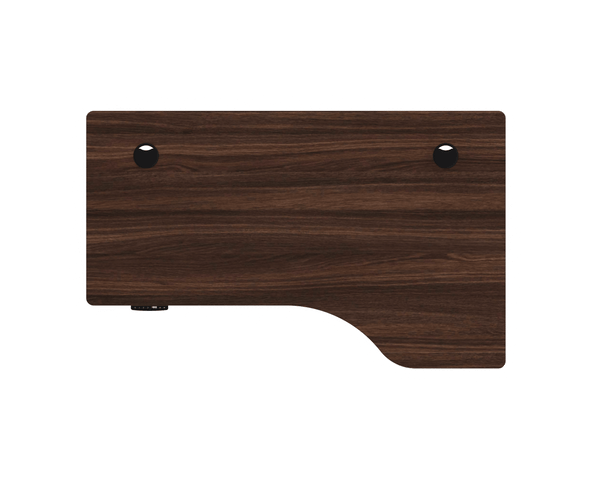 Cubierta Standing Desk 140x83 L Mano Derecha Nogal