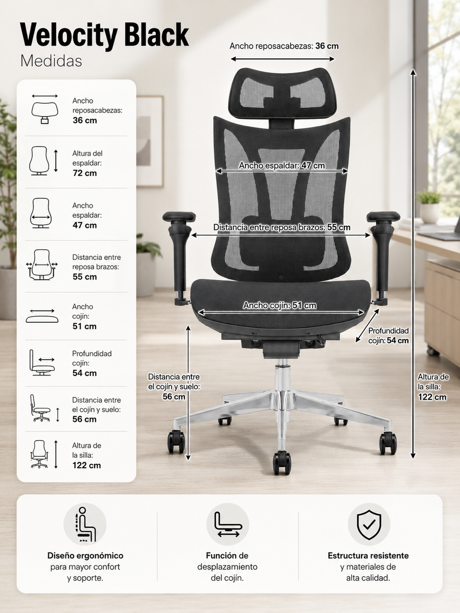Silla Velocity Black