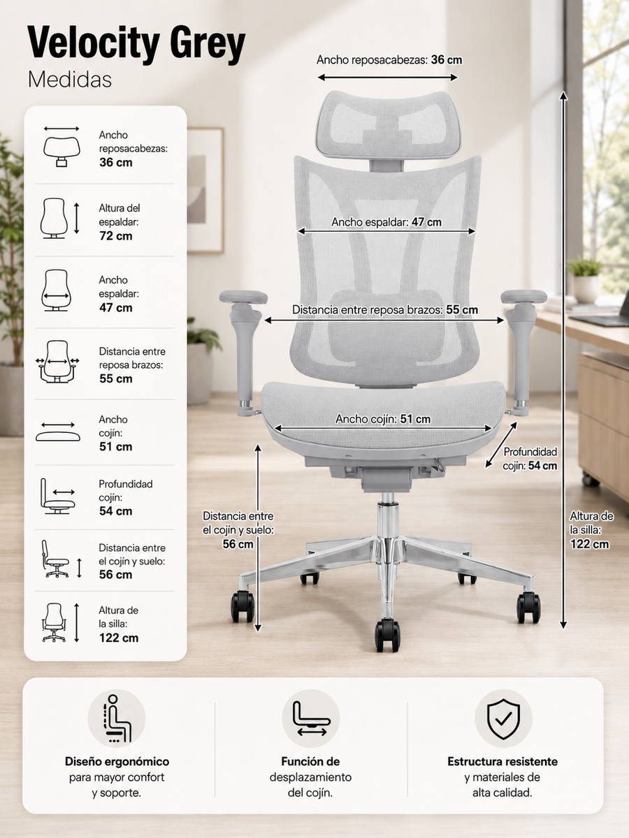 Silla Velocity Grey