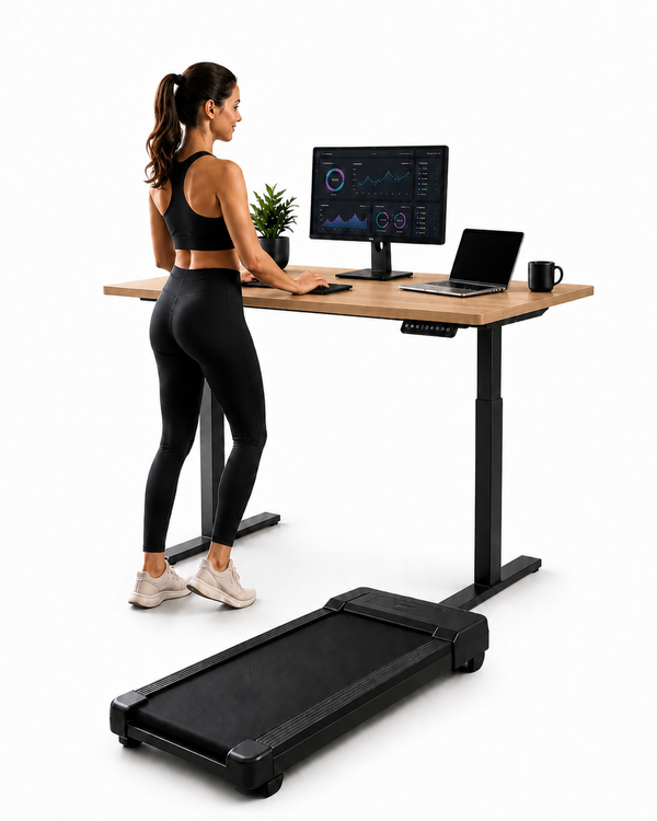 Super Pack: Standing Desk Essential + Caminadora Multifuncional