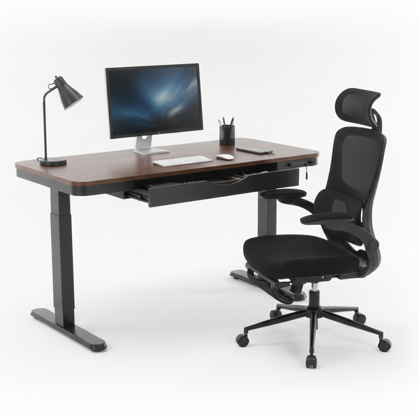 Smart Pack: Standing Desk Smart + Silla Ergonómica + Vaso