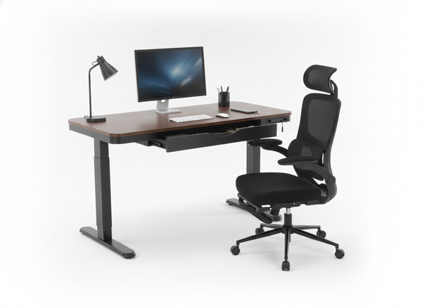 Smart Pack: Standing Desk Smart + Silla Ergonómica + Vaso