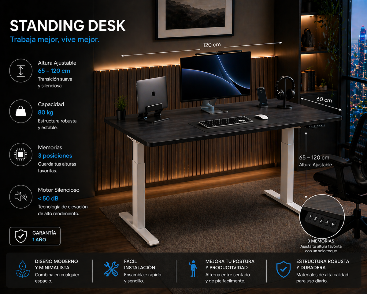 Standing Desk 1.20 x 60 cm