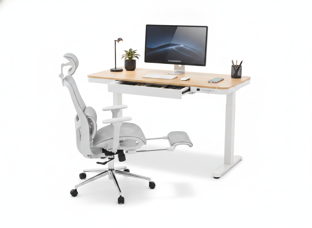 Smart Pack: Standing Desk Smart + Silla Ergonómica + Vaso