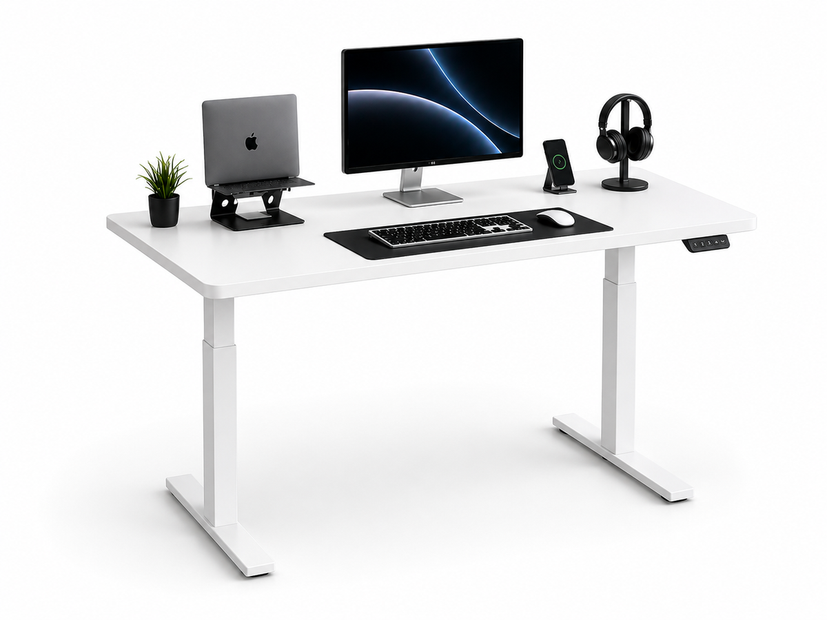 Standing Curved Desk 1.80 x 80 cm / Base Dual Motor Pro