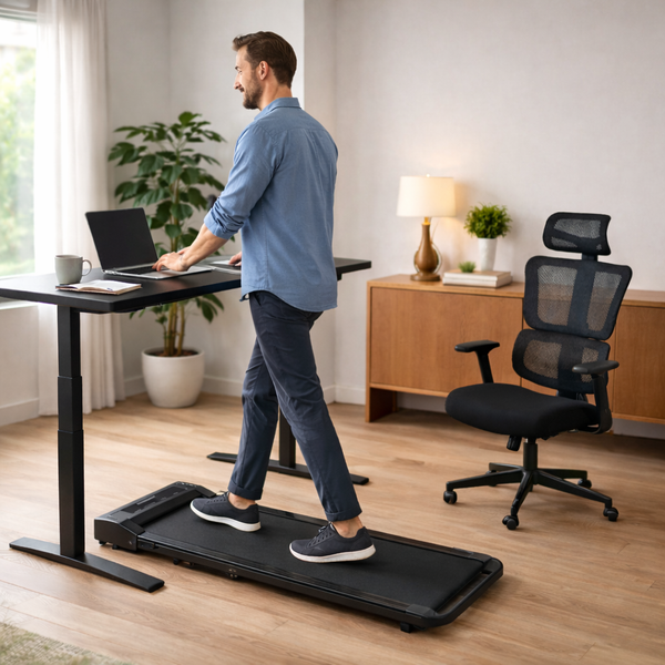 Pack Bienestar: Standing Desk + Silla Ergonómica + Caminadora